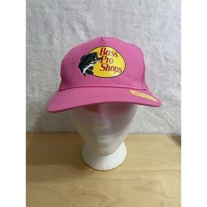 Bass Pro Shops Pink Mesh Trucker Hat Youth Gone Fishing Snapback